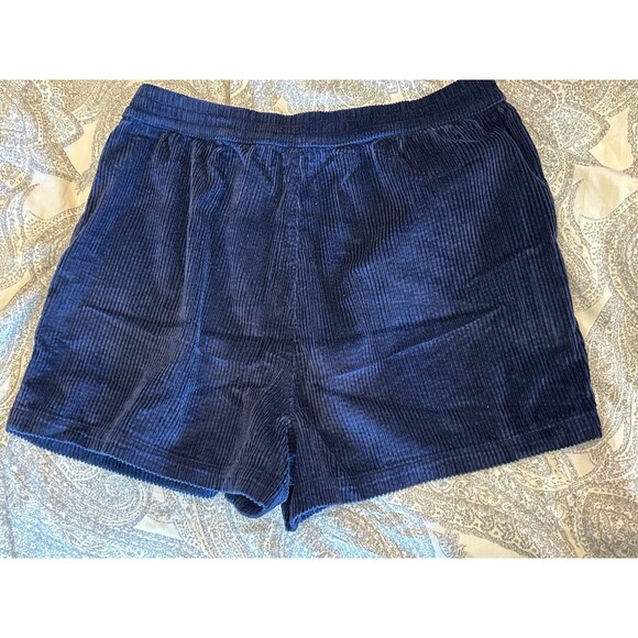 NWT Aerie large navy corduroy short - Picture 2 of 3